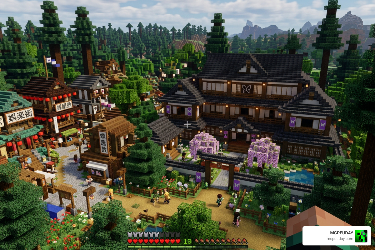 Custom Demon Slayer structures and houses generated in Minecraft Bedrock Custom Demon Slayer structures and houses generated in Minecraft Bedrock