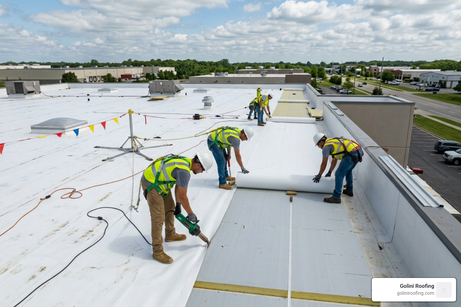 commercial TPO roofing installation commercial TPO roofing installation