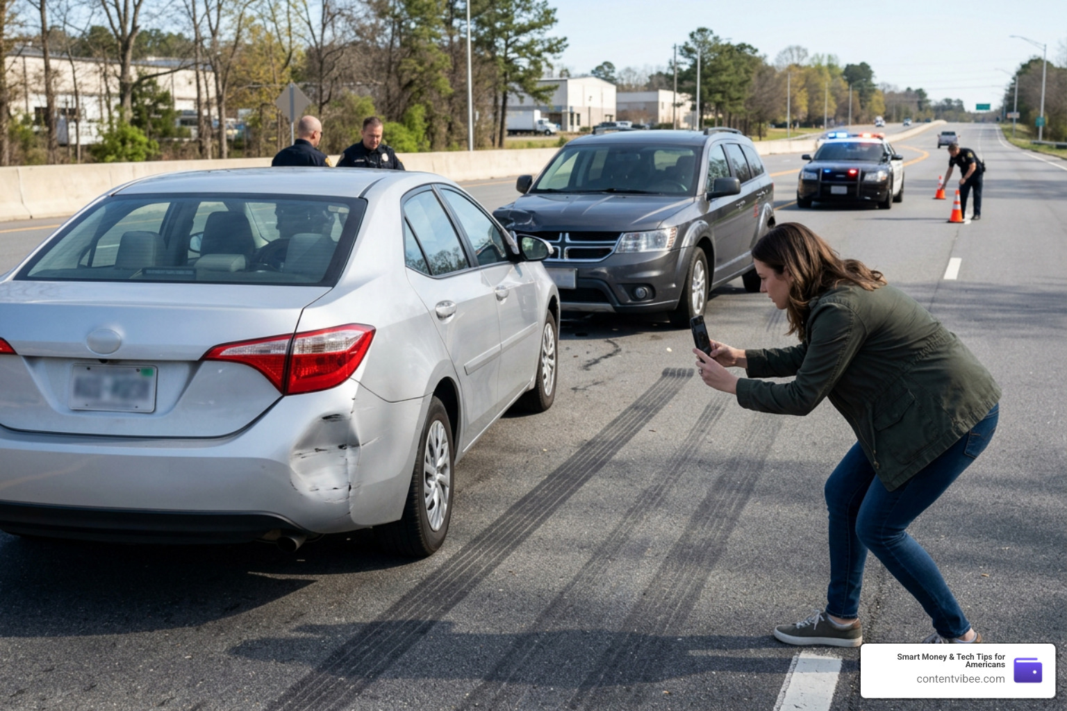 documenting evidence at a crash scene