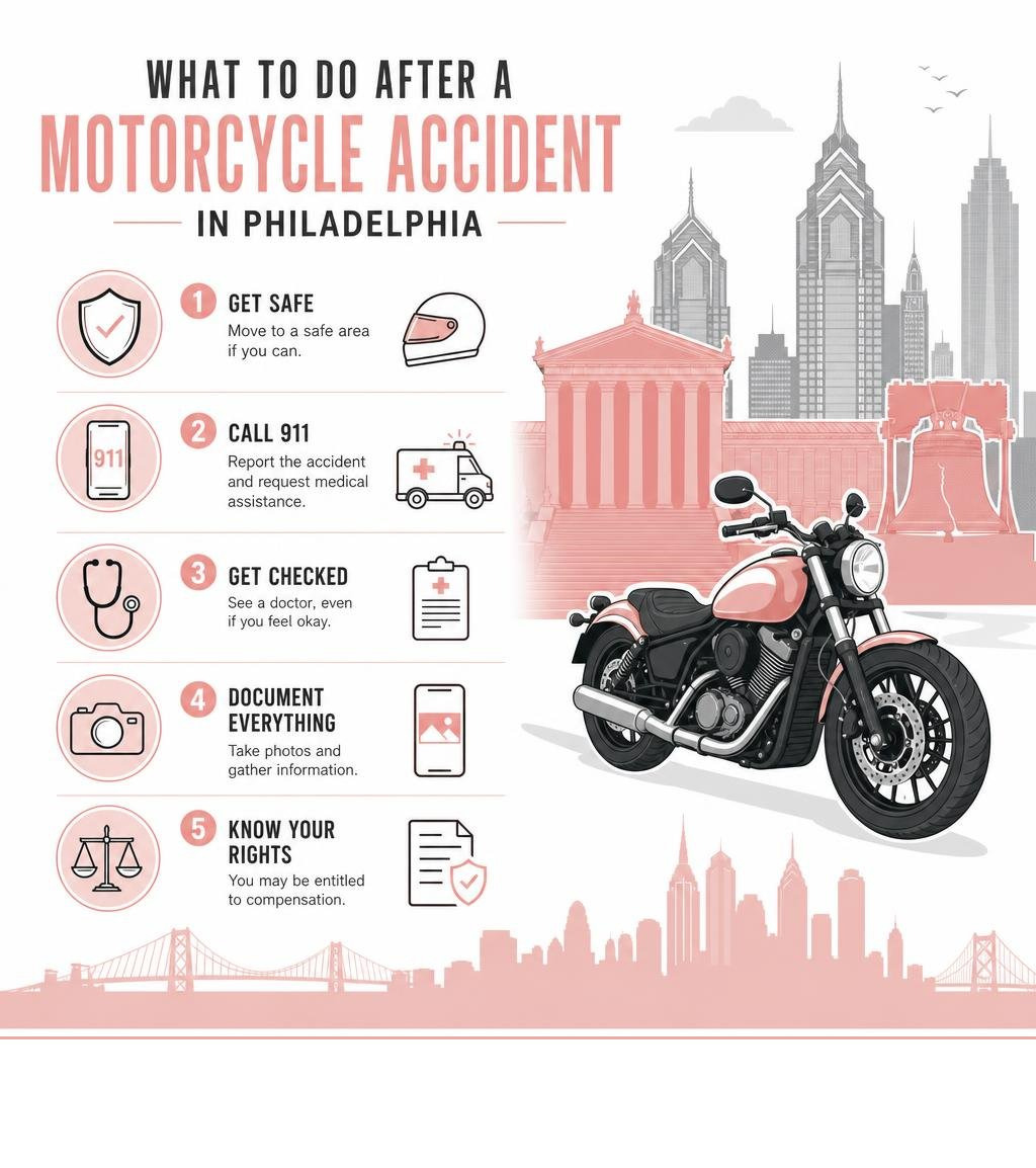 Immediate steps to take after an Atlanta motorcycle accident infographic infographic Immediate steps to take after an Atlanta motorcycle accident infographic infographic