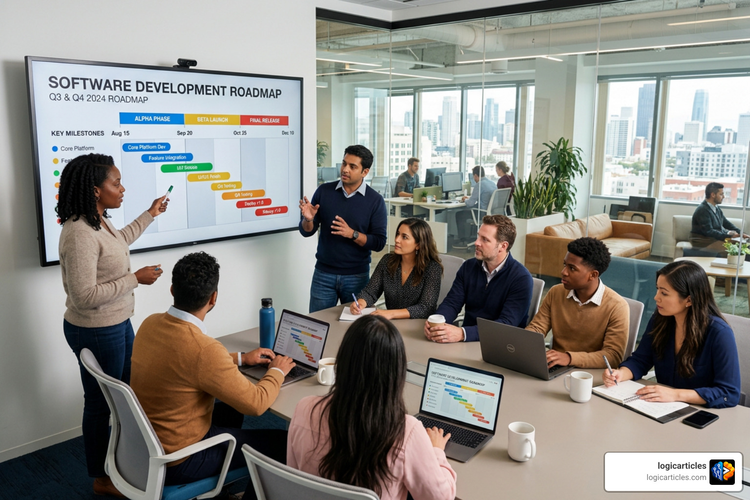 Successful software project roadmap and timeline