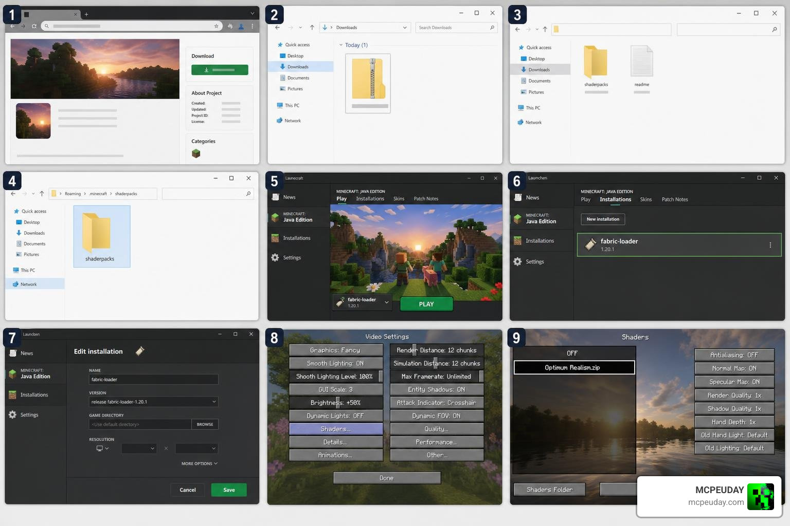 Optimum Realism installation guide step by step