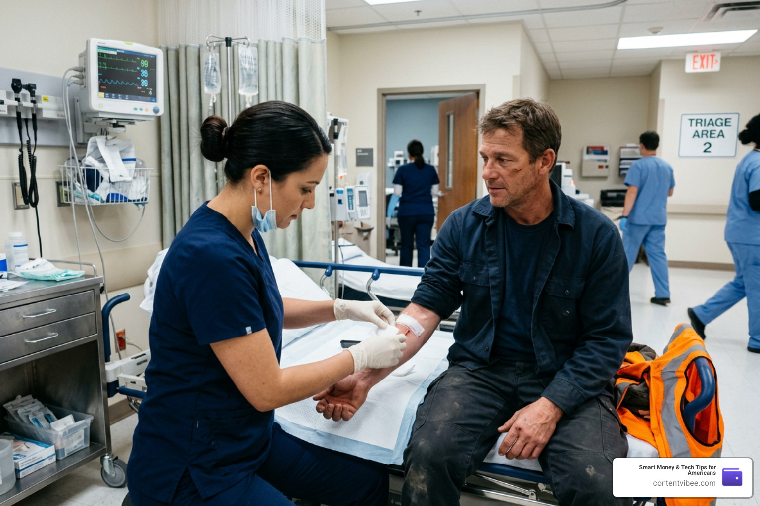 medical professional treating injured worker
