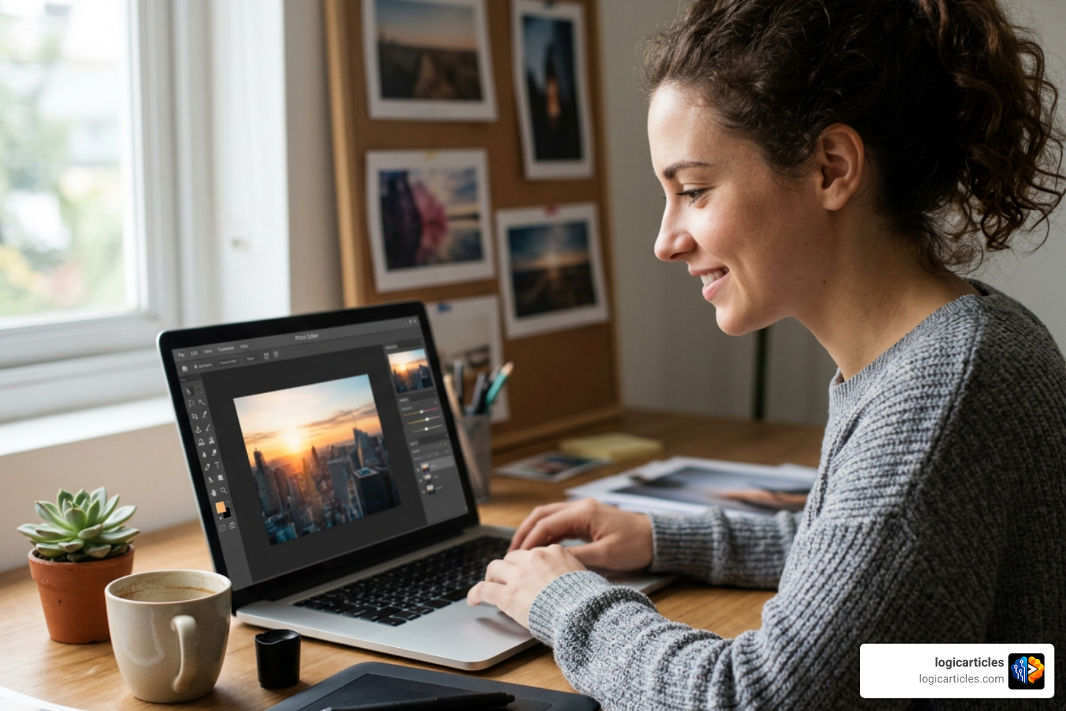Browser-based photo editor interface running in Google Chrome Browser-based photo editor interface running in Google Chrome