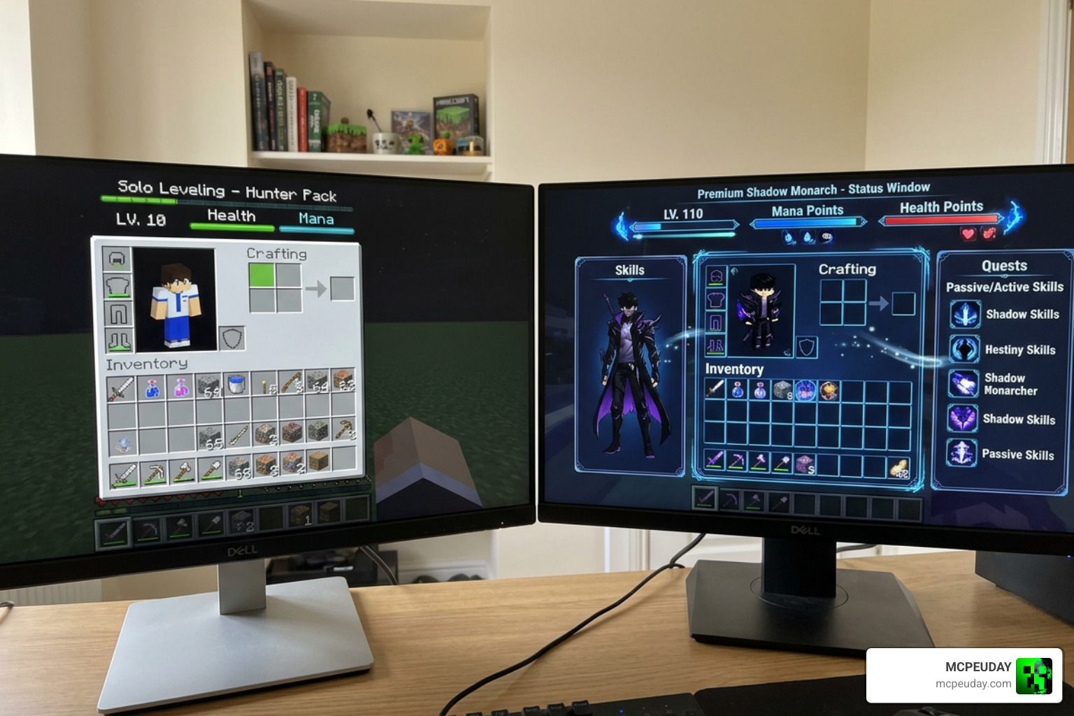 Premium versus free Solo Leveling UI layouts comparison Premium versus free Solo Leveling UI layouts comparison