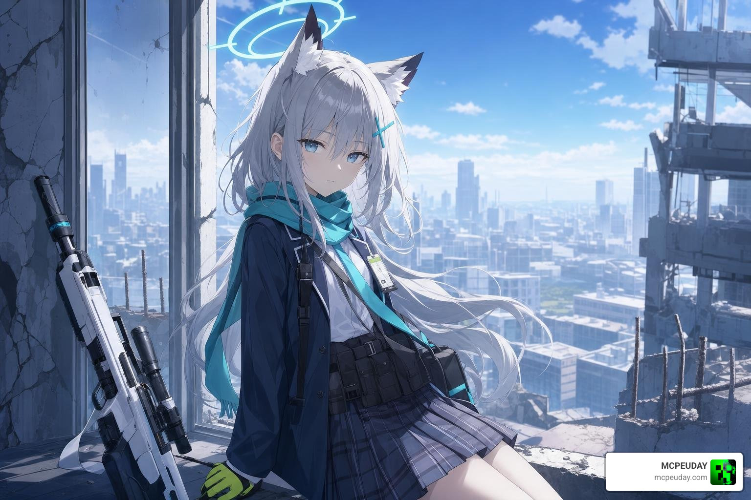 Sunaookami Shiroko anime character design from Blue Archive Sunaookami Shiroko anime character design from Blue Archive