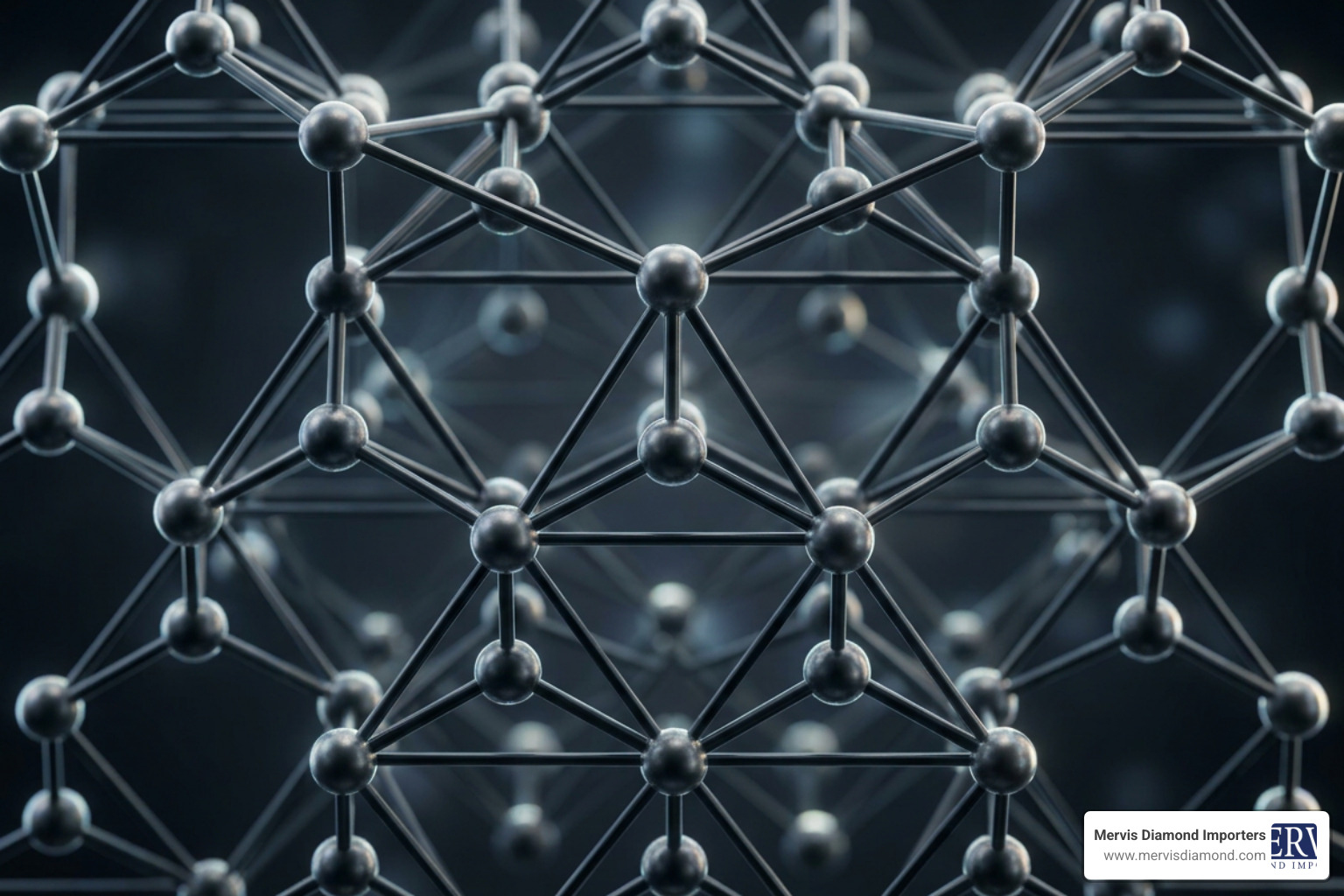 Cubic crystal structure of a diamond made of pure carbon atoms