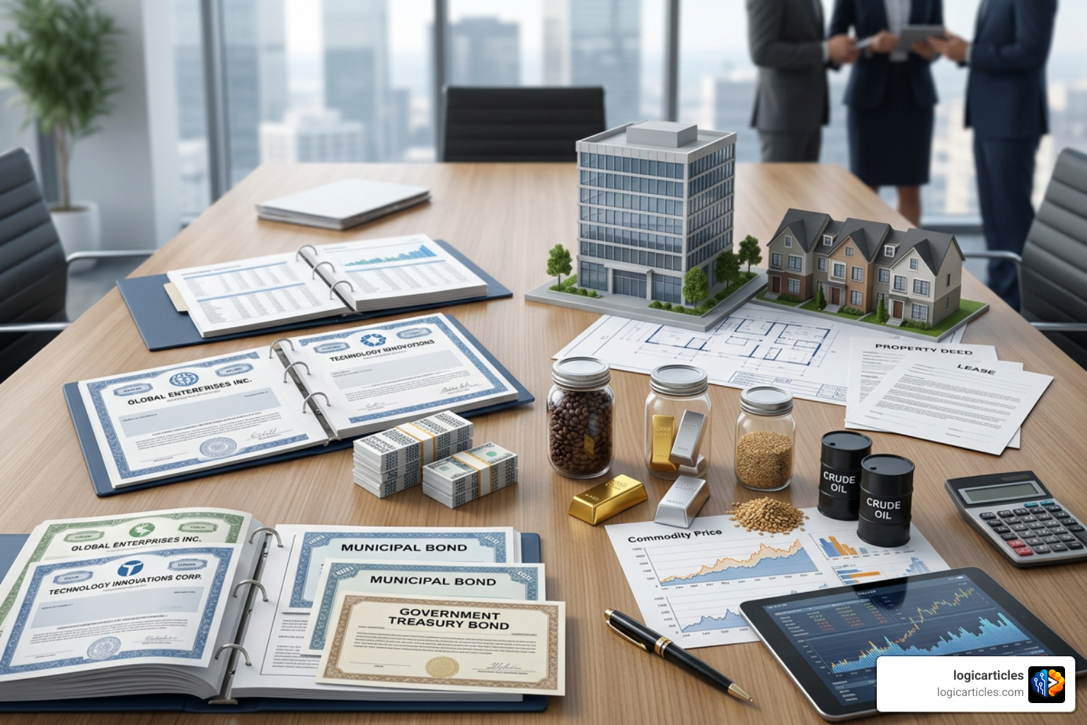 diverse investment asset classes illustration diverse investment asset classes illustration