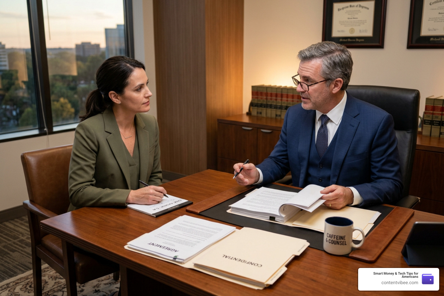 Legal consultation with a commercial vehicle accident lawyer