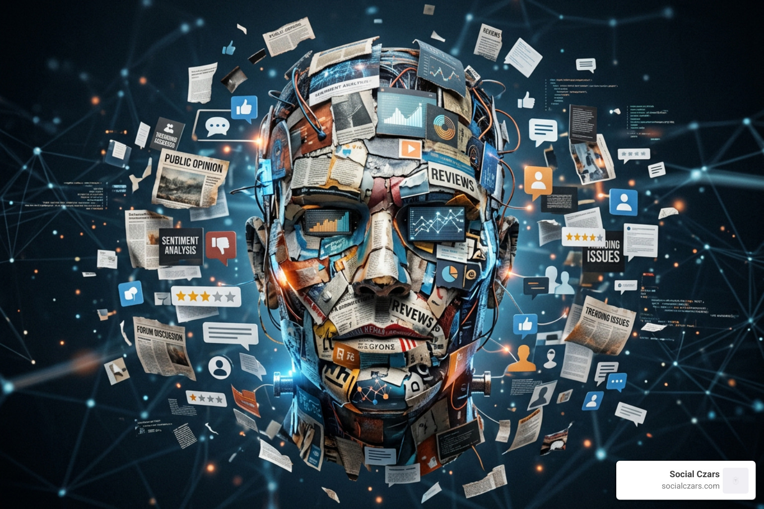 The anatomy of an AI-synthesized brand reputation