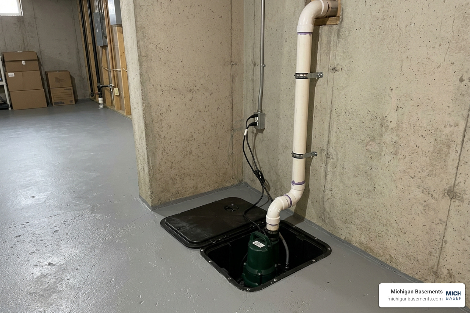 professionally installed sump pump