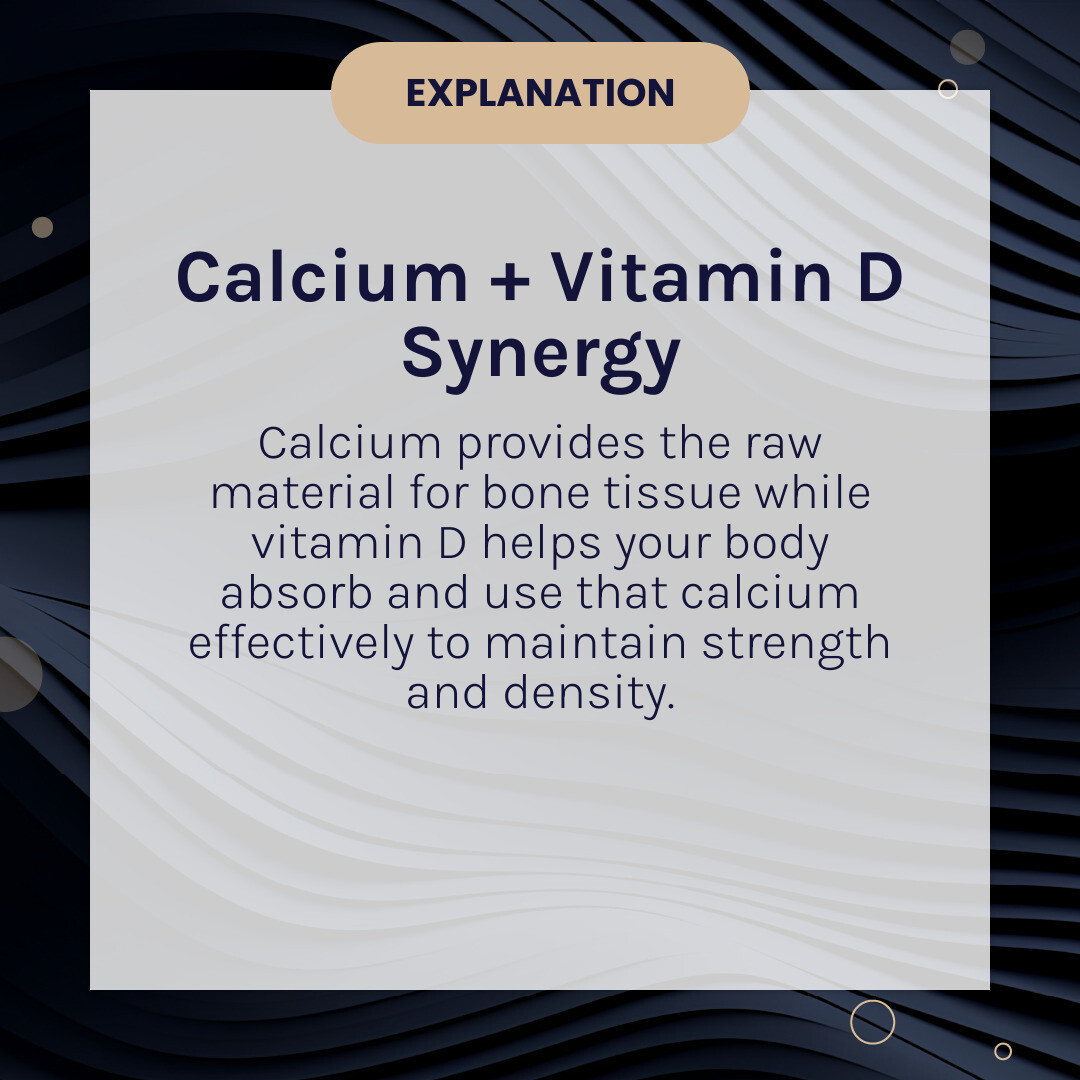 Infographic showing calcium and vitamin D working together to build and maintain bone strength infographic Infographic showing calcium and vitamin D working together to build and maintain bone strength infographic
