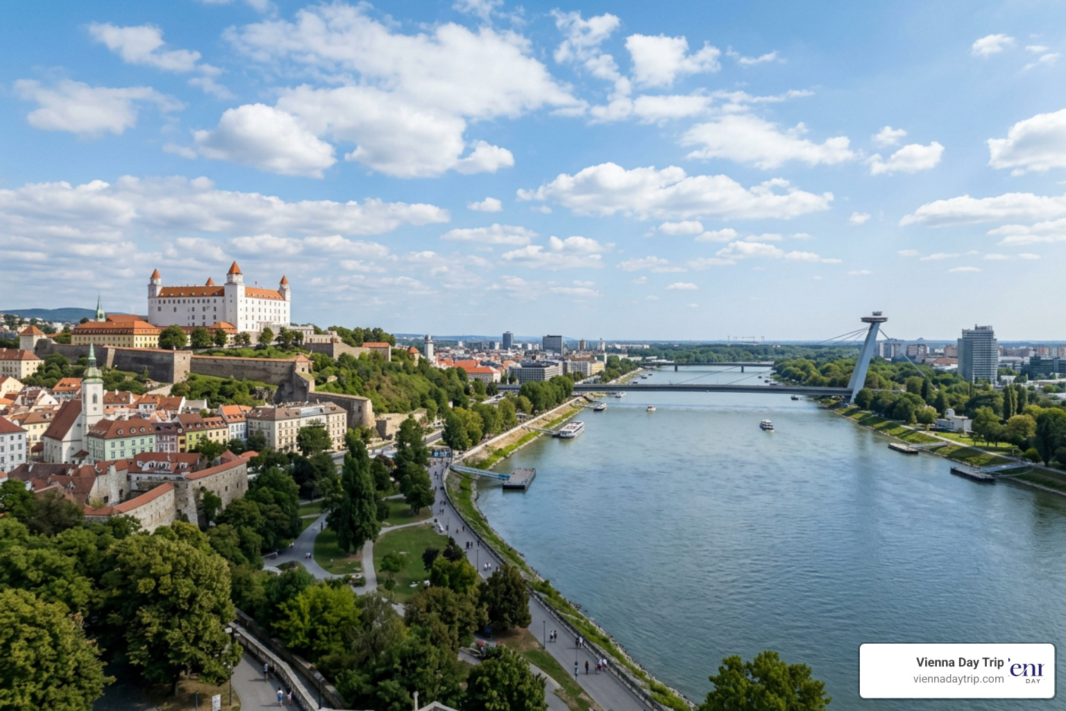 Bratislava Castle overlooking the Danube River