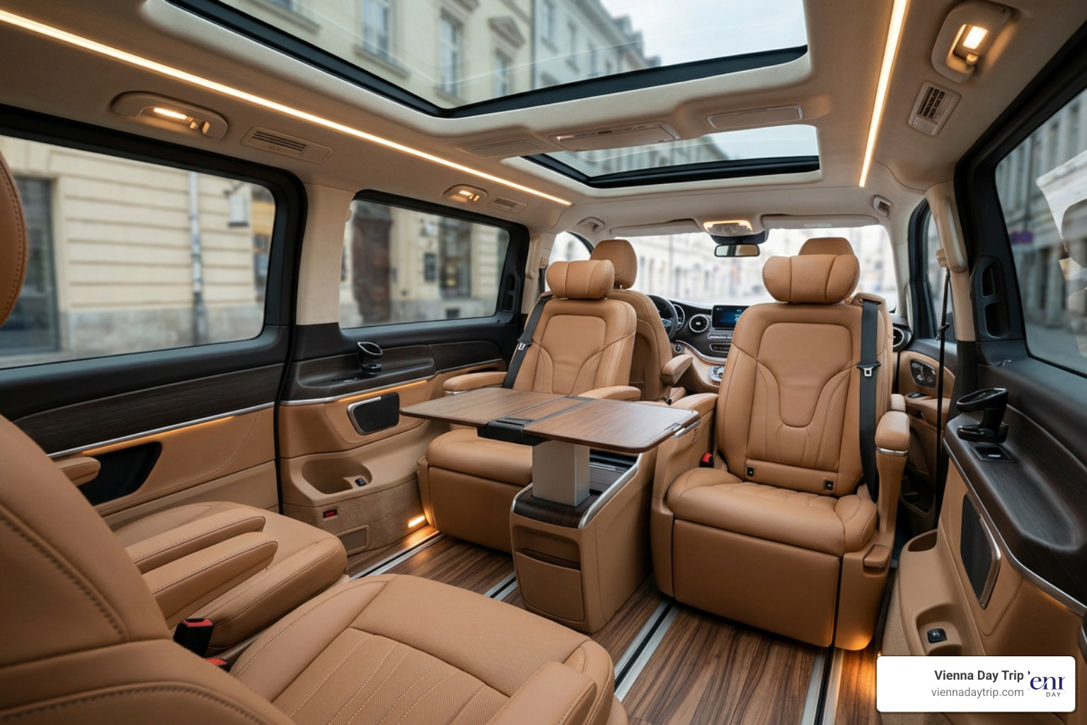Mercedes-Benz V-Class minivan luxury interior