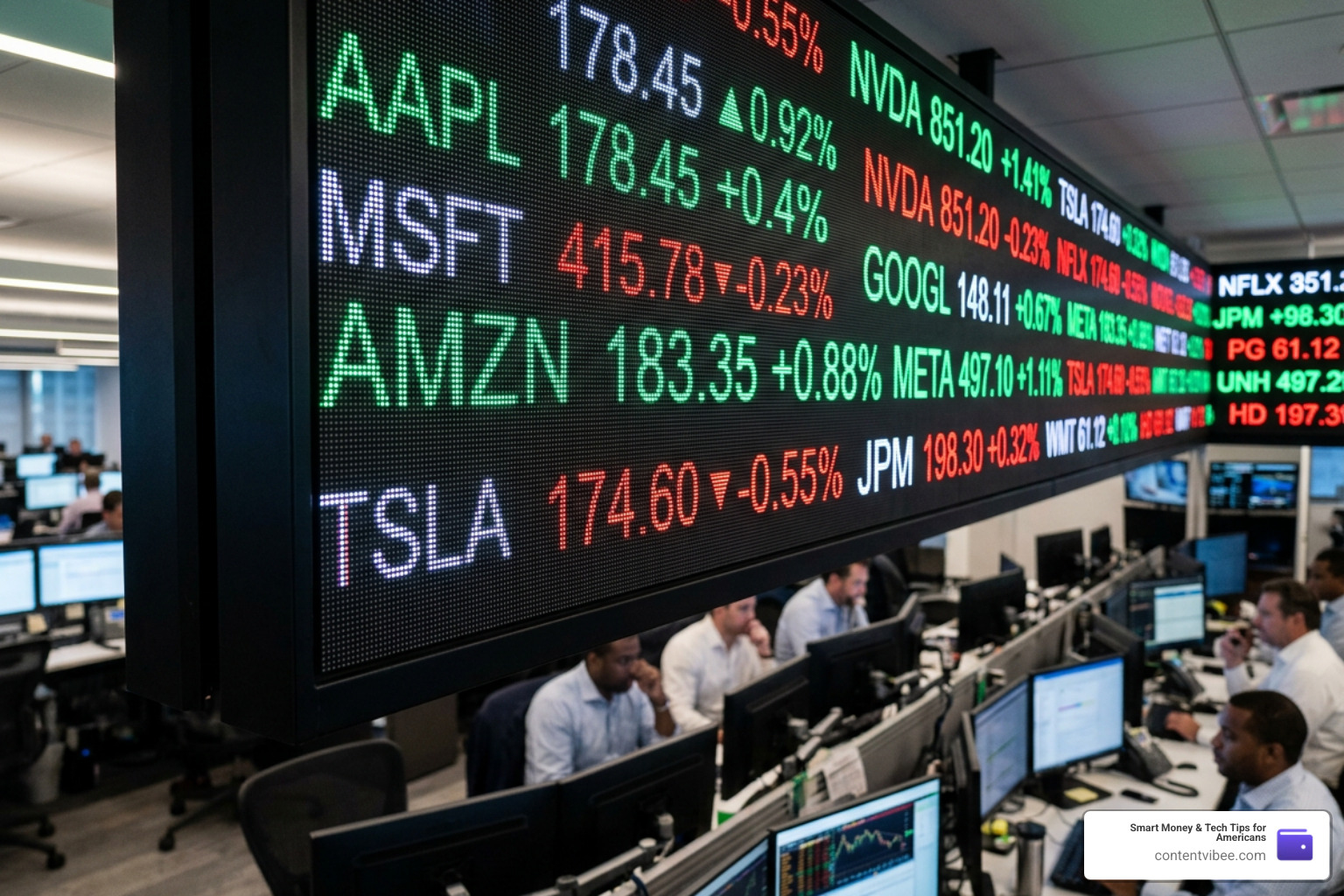 stock market ticker