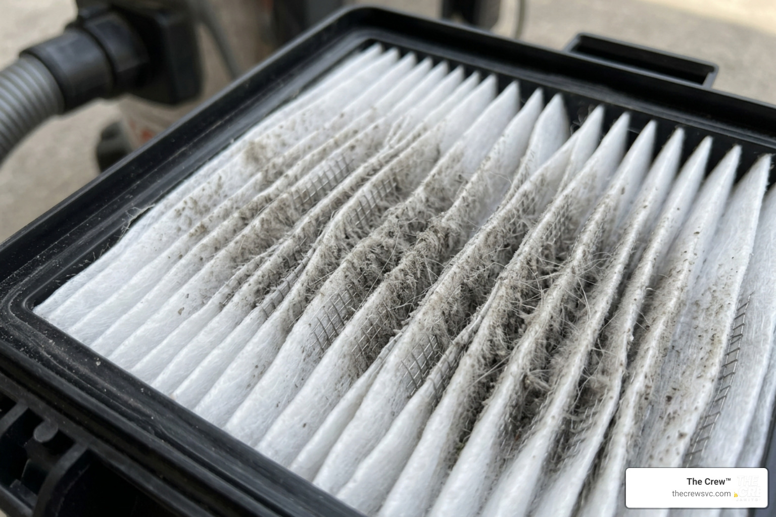 high efficiency commercial vacuum filter capturing dust particles