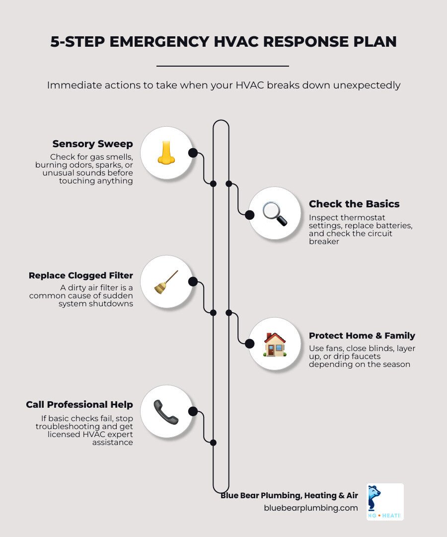 5-step emergency HVAC response plan infographic for homeowners infographic 5-step emergency HVAC response plan infographic for homeowners infographic