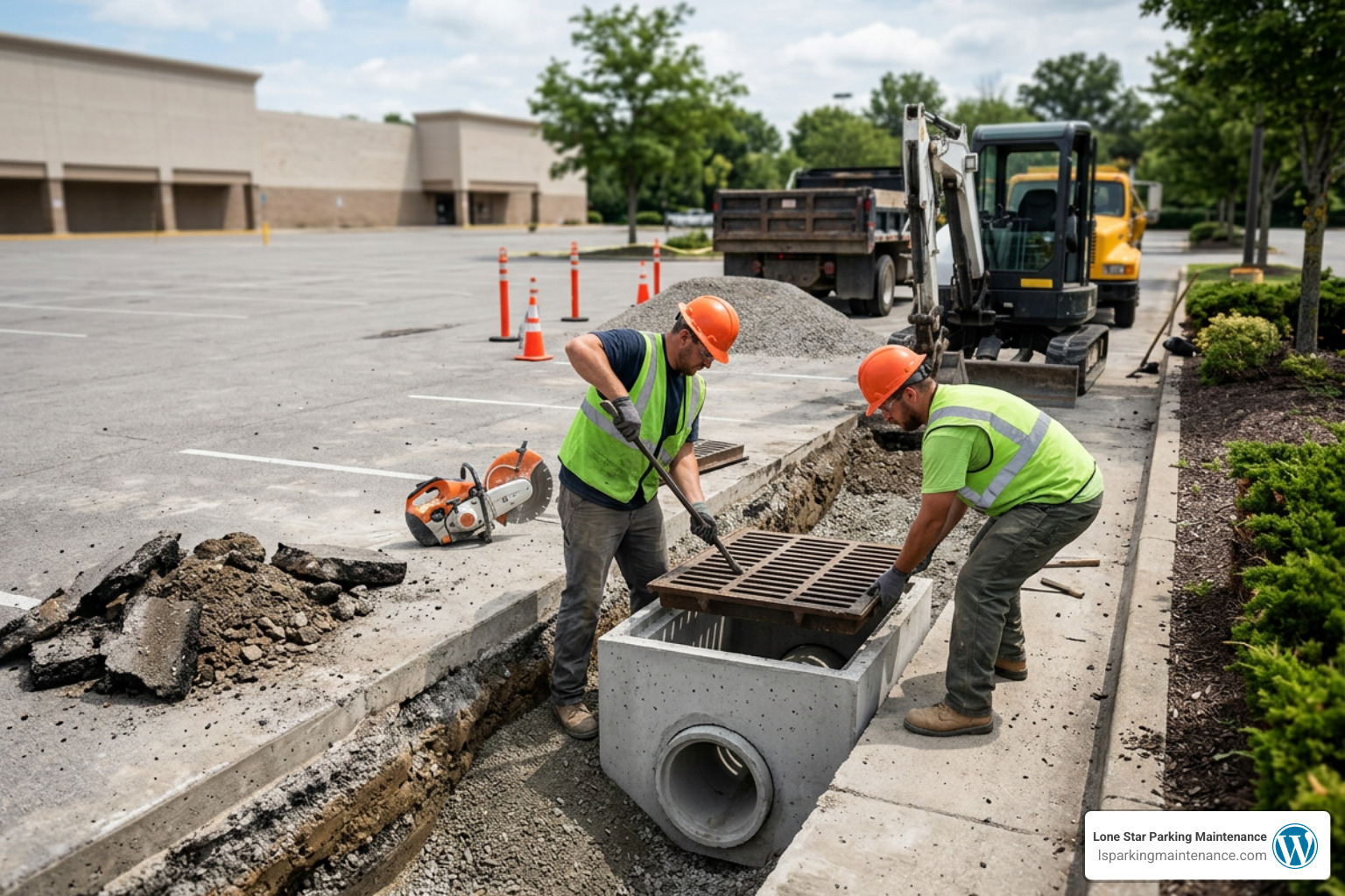 Pothole damage from water pooling subgrade saturation Pothole damage from water pooling subgrade saturation