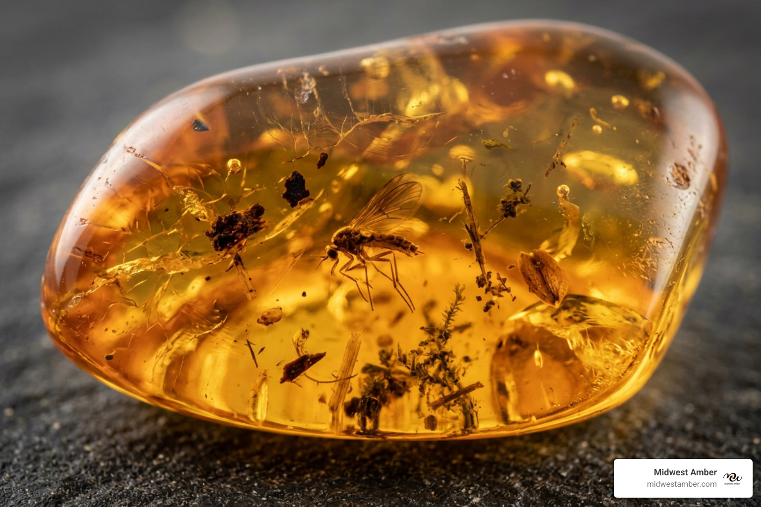 natural insect and plant inclusions in Baltic amber