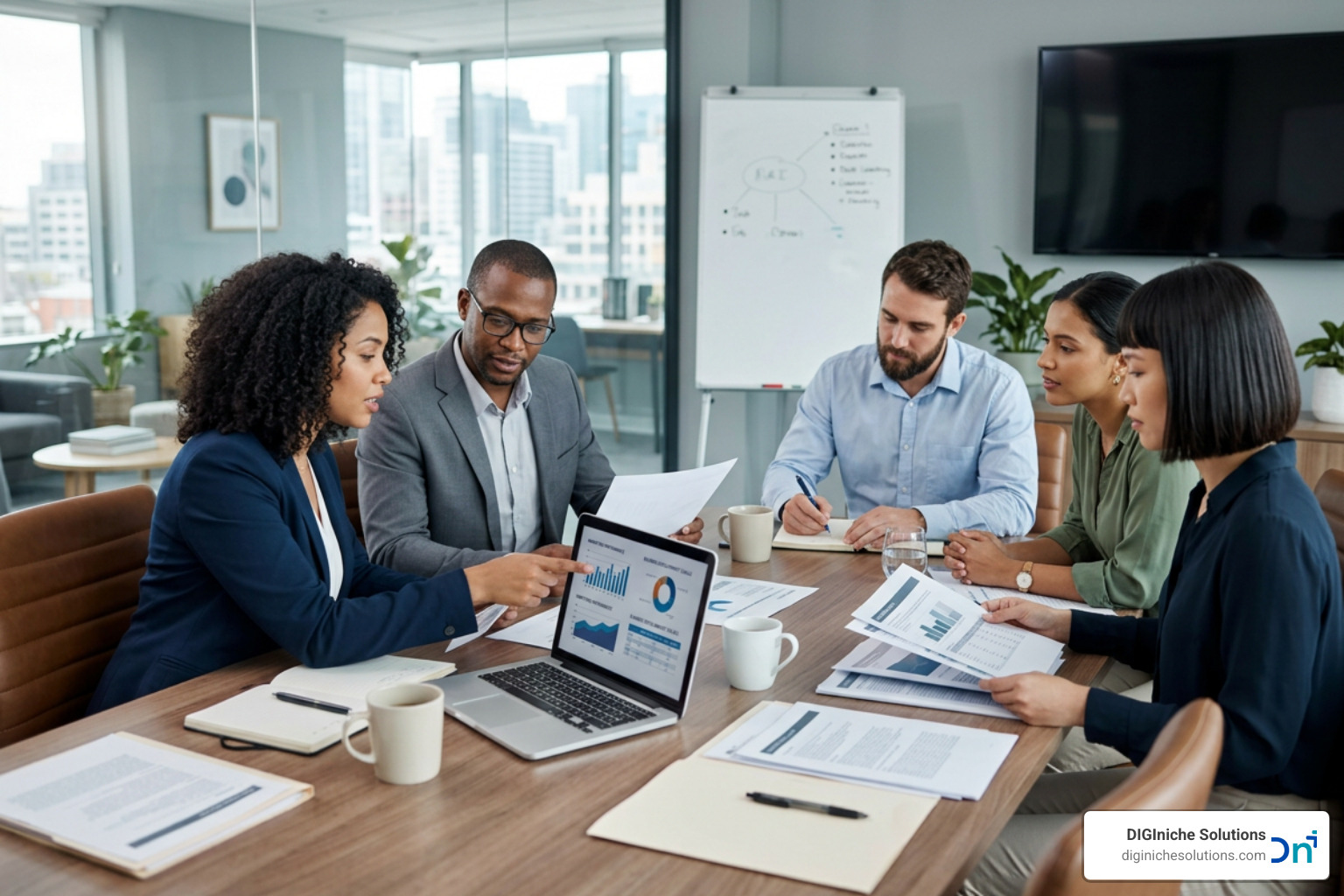 law firm marketing planning session with small team reviewing business development goals law firm marketing planning session with small team reviewing business development goals