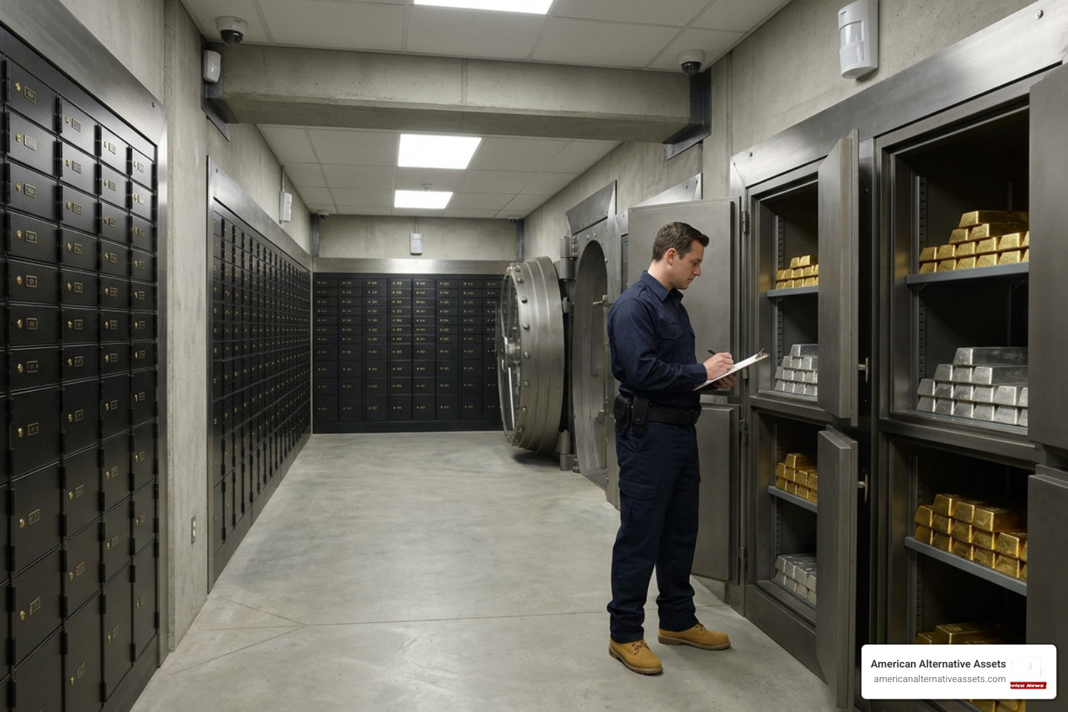 secure private depository vault for physical precious metals