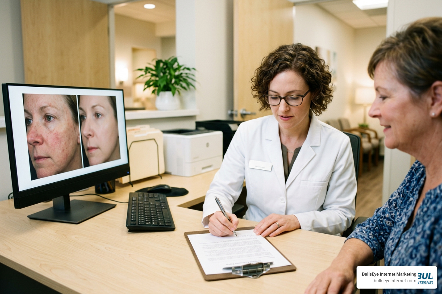 Compliant patient consent and before-and-after photo workflow process