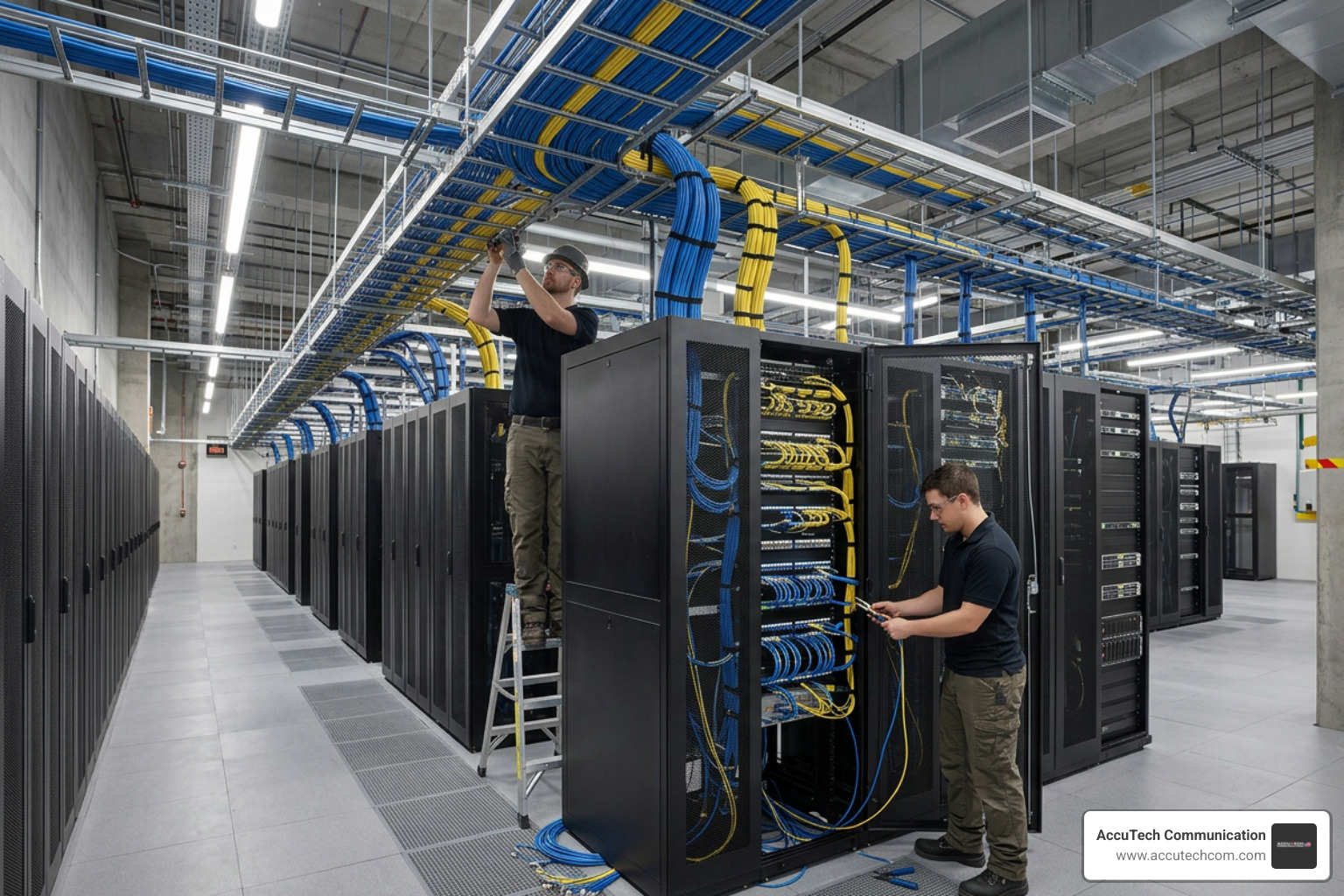 structured cabling installation in a Massachusetts data center facility structured cabling installation in a Massachusetts data center facility