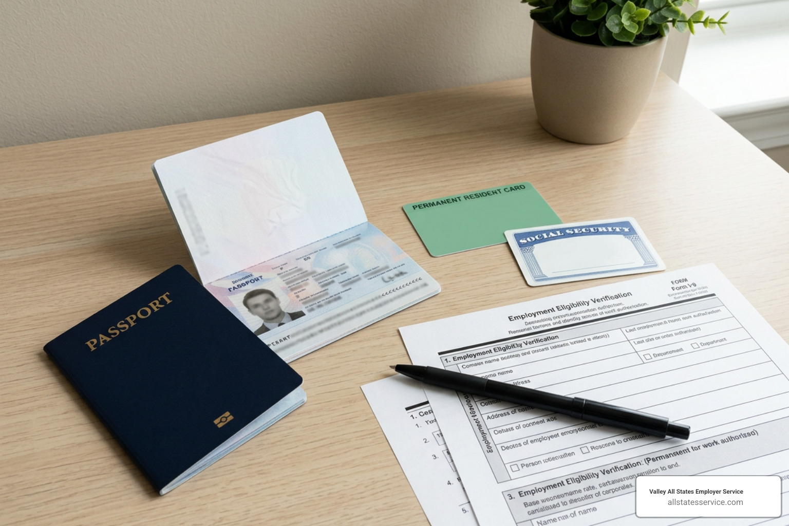 acceptable identity and work authorization documents