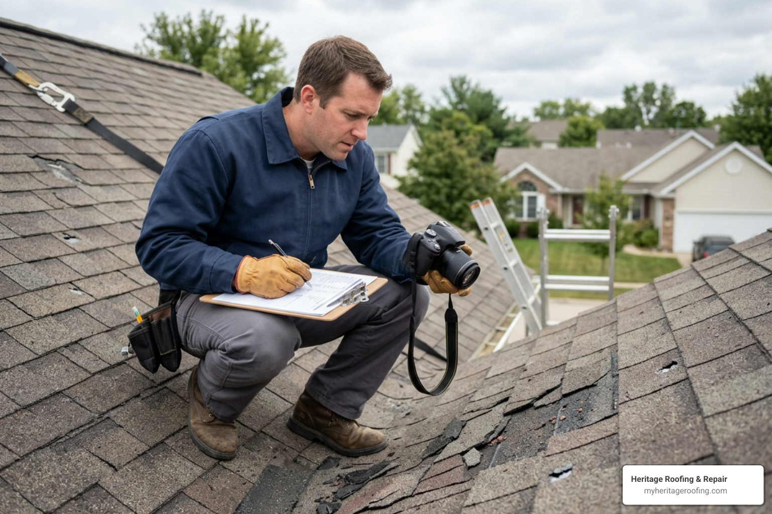 roof damage inspection