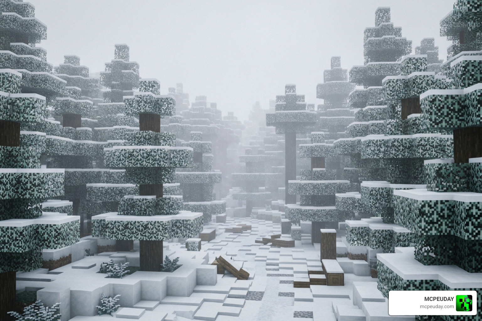 Volumetric fog in snowy forest biome using Odyssey Deferred Shader Volumetric fog in snowy forest biome using Odyssey Deferred Shader