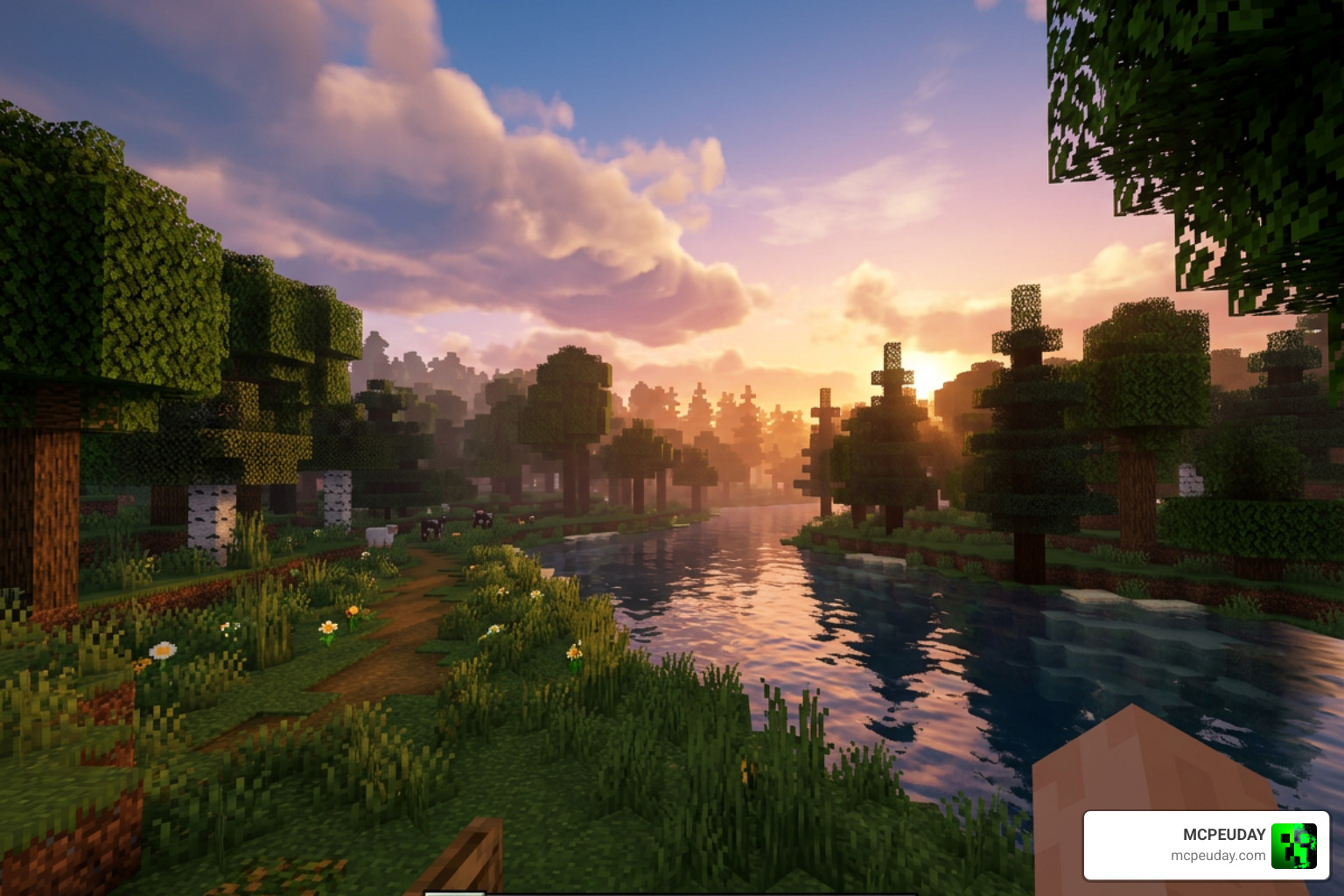 Solace Natural Shader Minecraft gameplay visual overhaul