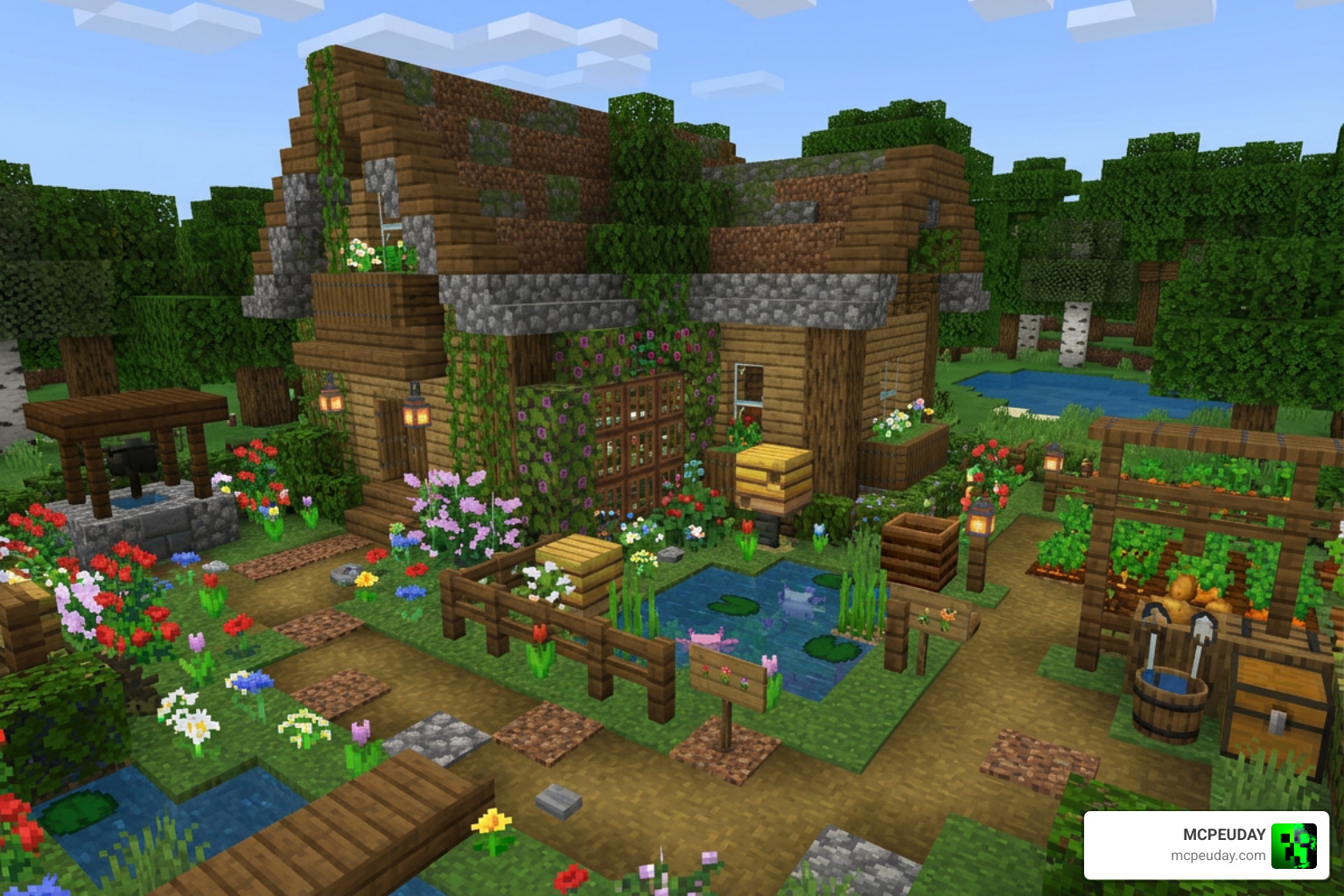 Ghoulcraft Garden BE Addon Minecraft Bedrock outdoor decoration cottagecore Ghoulcraft Garden BE Addon Minecraft Bedrock outdoor decoration cottagecore