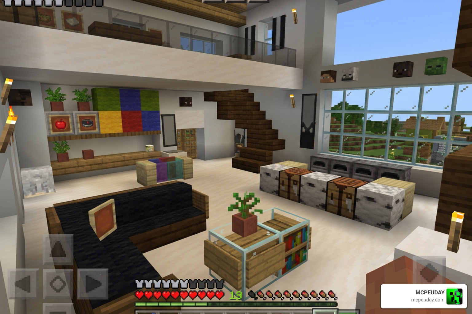 Interactive furniture and decorative blocks in action
