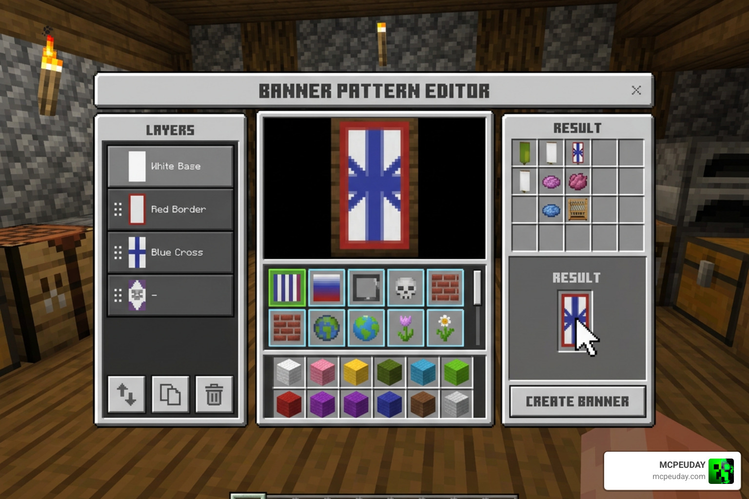 Banner Pattern Editor and custom UI features in Déesse UI Pack Banner Pattern Editor and custom UI features in Déesse UI Pack