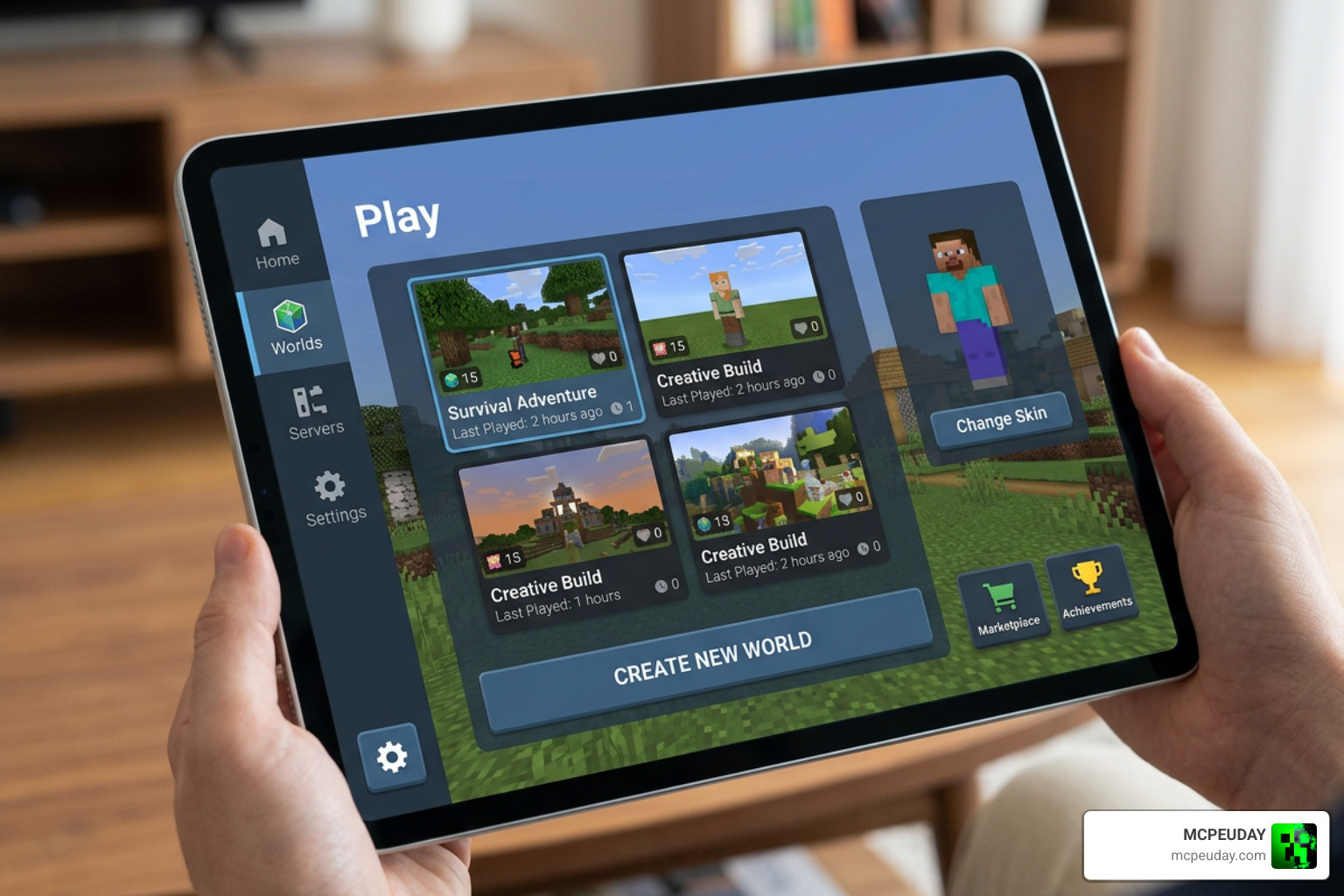 Déesse UI Pack Minecraft Bedrock Edition interface redesign Déesse UI Pack Minecraft Bedrock Edition interface redesign