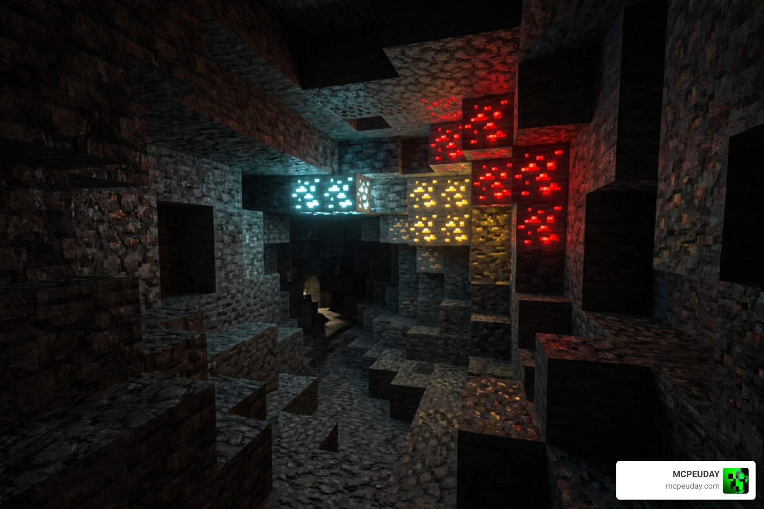 Raiyon's Glowing Ores ADDON in Bedrock Edition Raiyon's Glowing Ores ADDON in Bedrock Edition