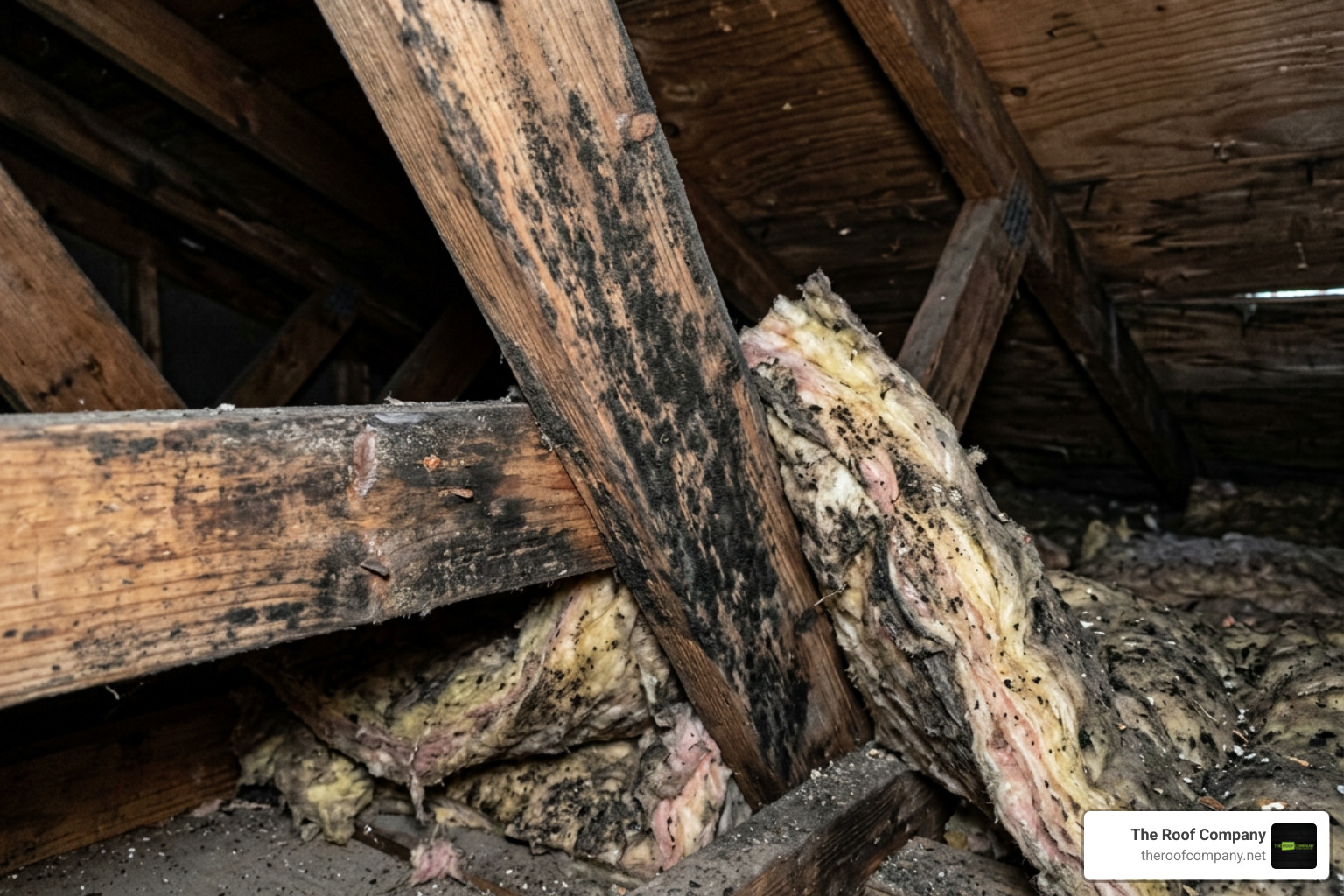 mold growth on attic rafters caused by poor ventilation mold growth on attic rafters caused by poor ventilation