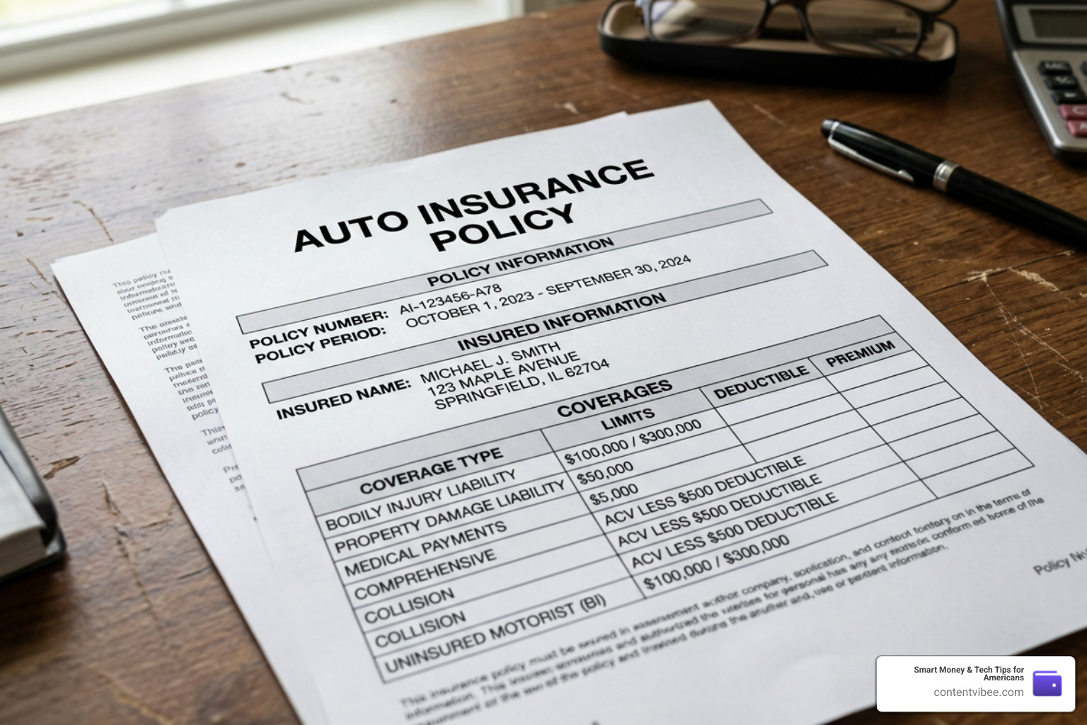 insurance policy document