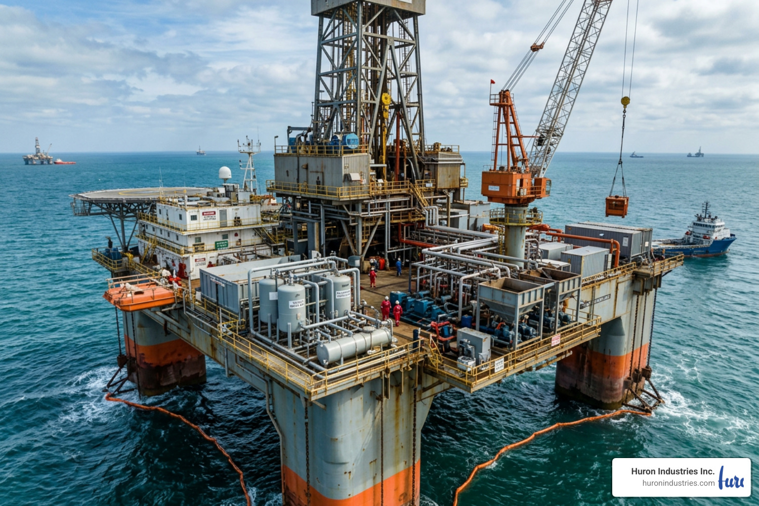 offshore drilling rig complying with OSPAR offshore drilling rig complying with OSPAR