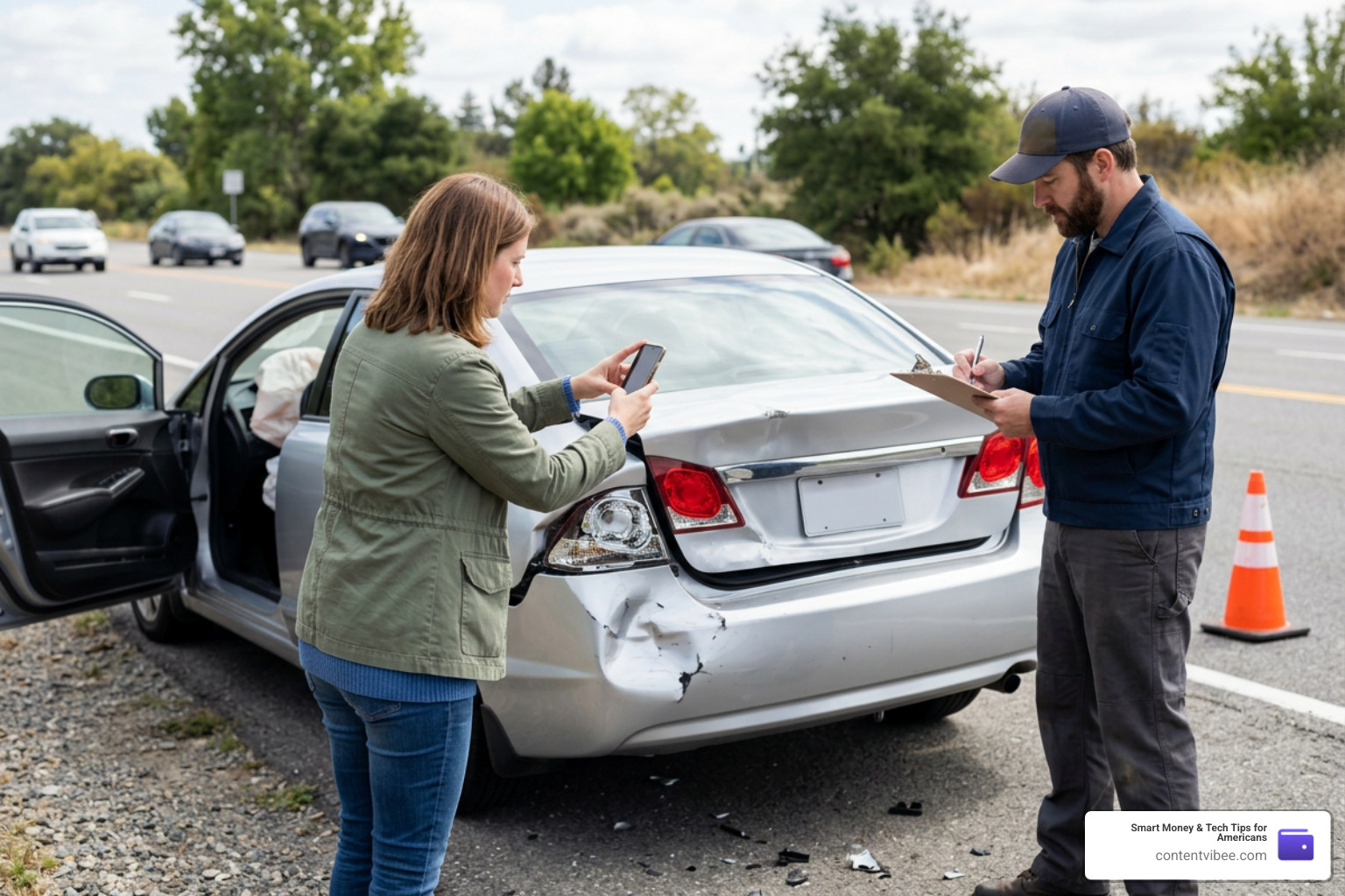 documenting car accident scene and gathering evidence