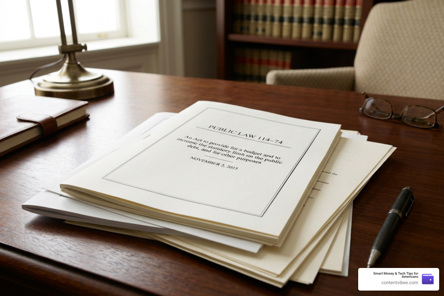 legal documents representing the bipartisan budget act
