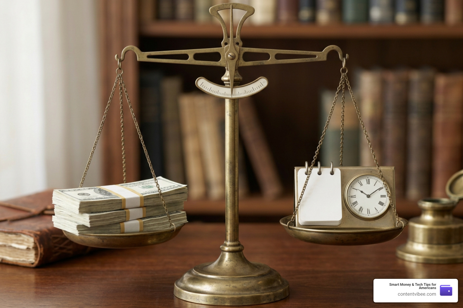scale balancing time and money
