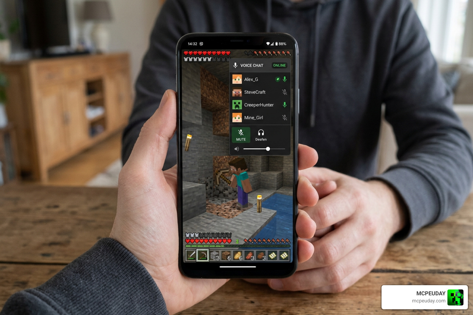 Bedrock Voice Chat client mobile application interface Bedrock Voice Chat client mobile application interface