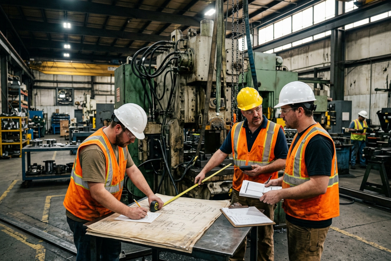 Calculating load weight and volume for heavy lifting preparation