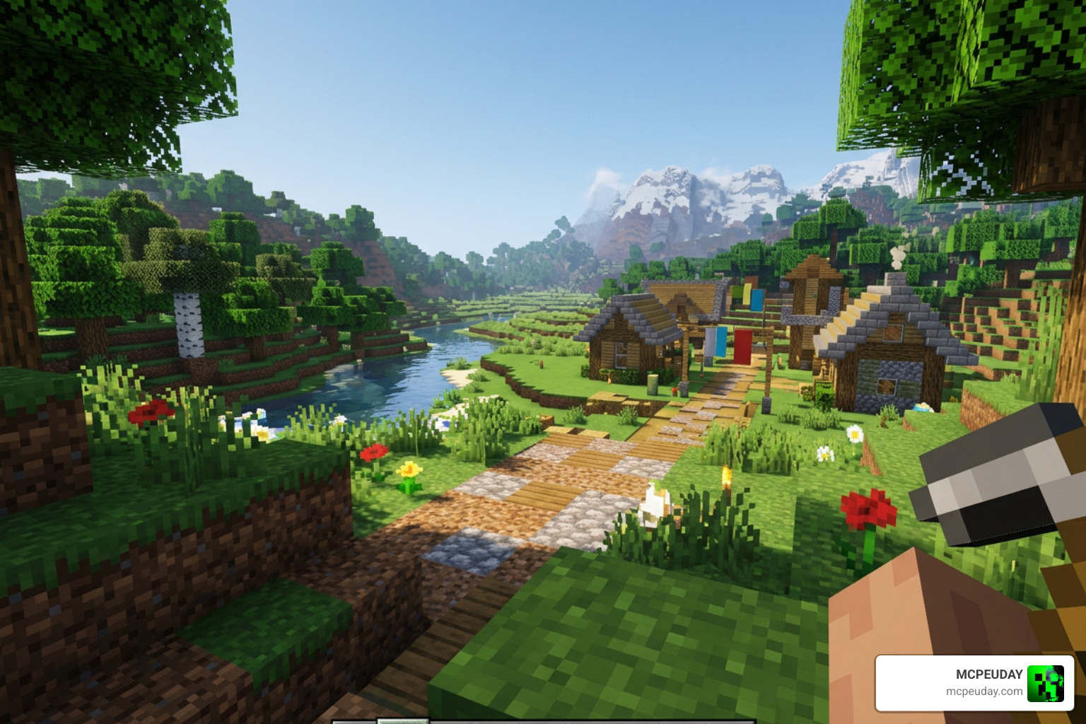 Atmos Visuals Shader Minecraft PE gameplay Atmos Visuals Shader Minecraft PE gameplay