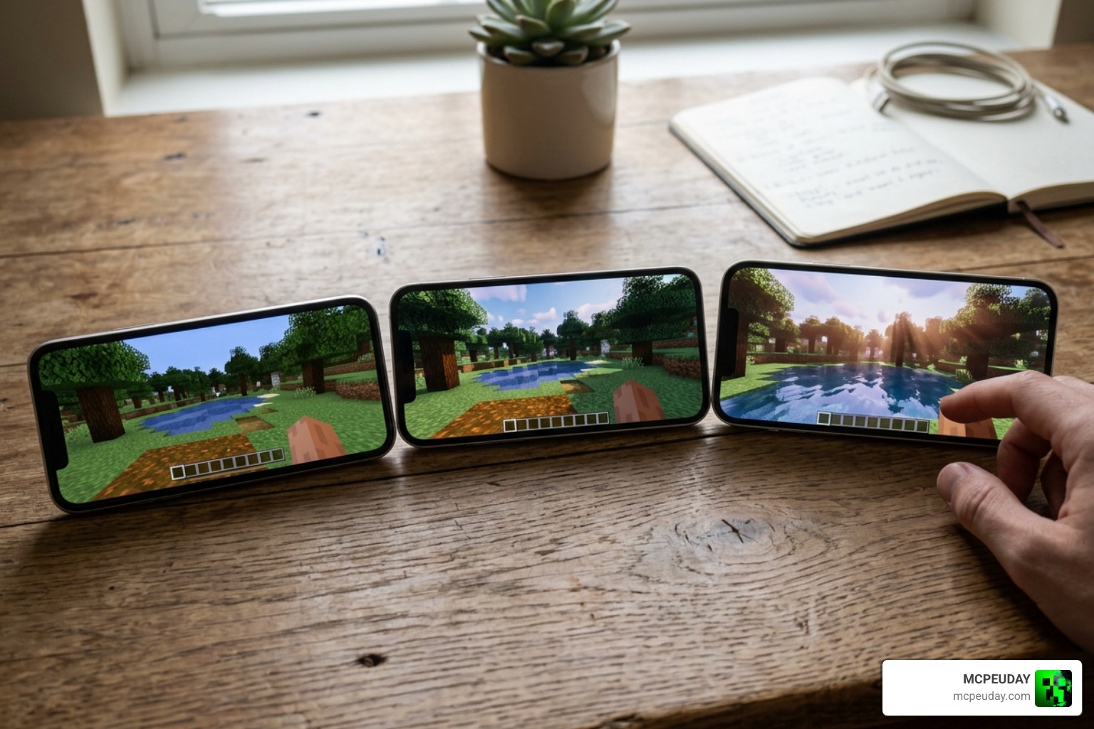 Performance comparison across devices running Newb Renewed Shader