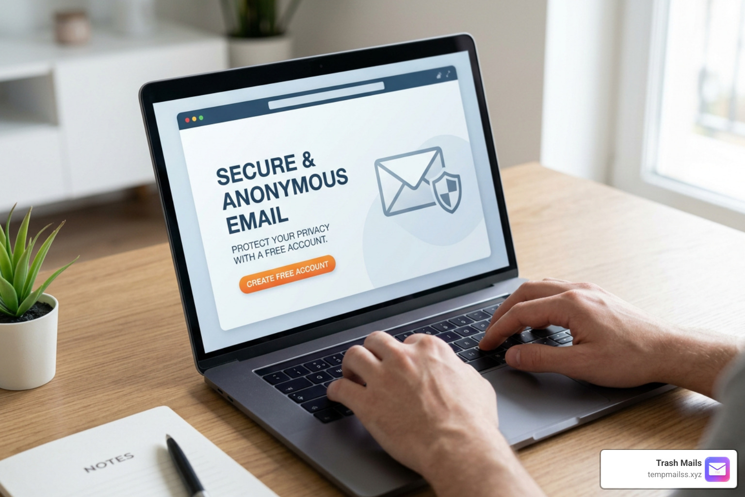 An interface showing secure, tracker-free incoming emails An interface showing secure, tracker-free incoming emails