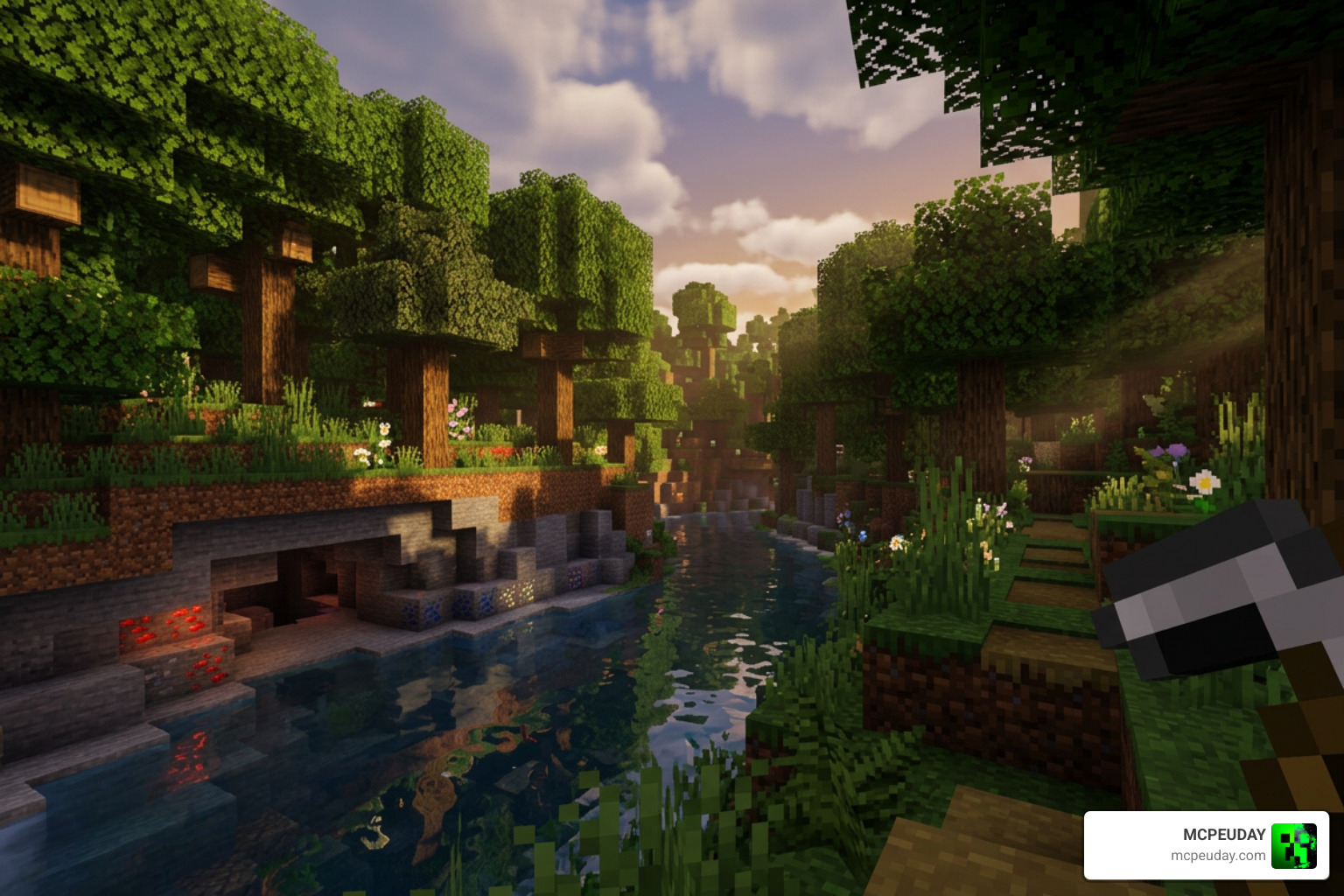 MLYX Shader Minecraft Bedrock gameplay visual upgrade