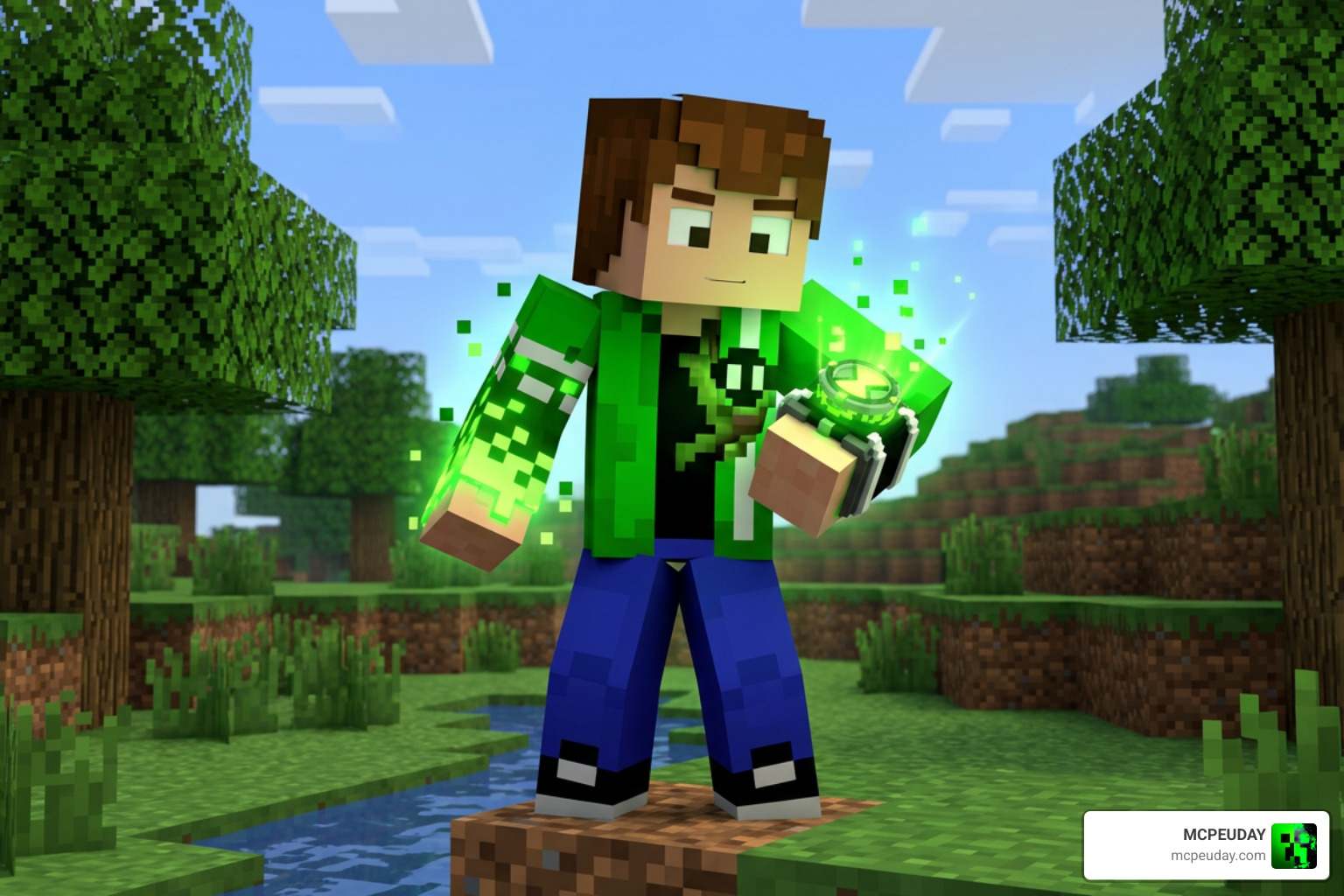 Ben 10 Ultimate Addon Minecraft Bedrock alien transformation