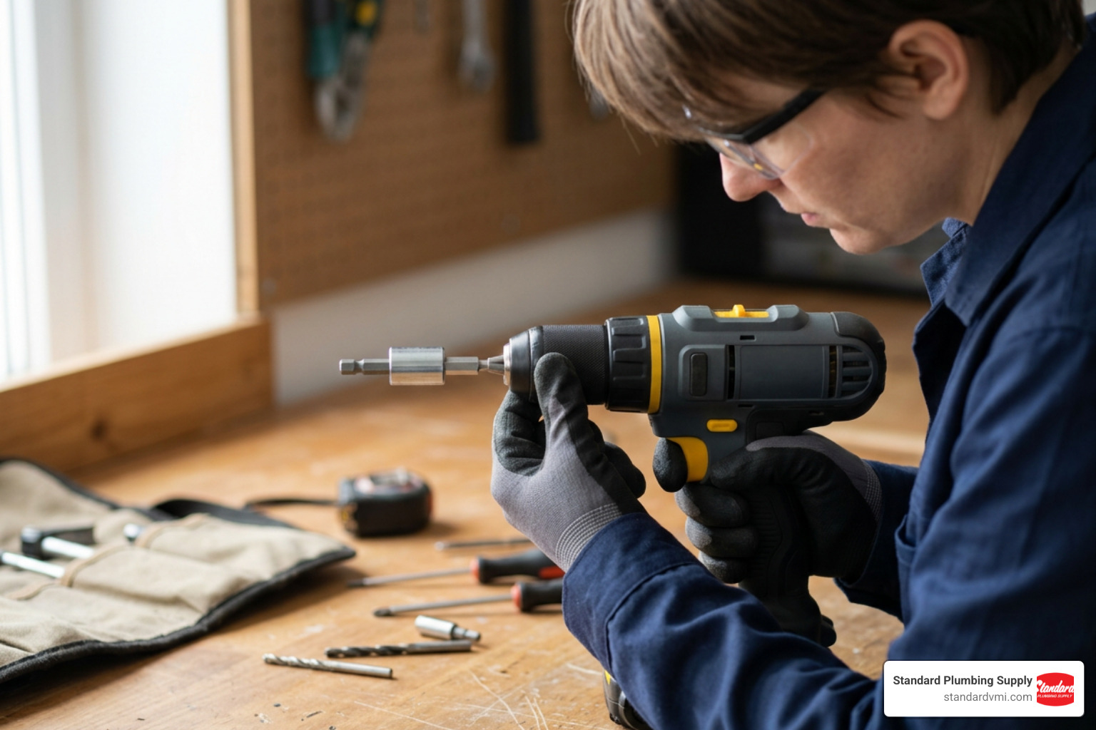 Inserting a hex adapter into a drill chuck safely Inserting a hex adapter into a drill chuck safely